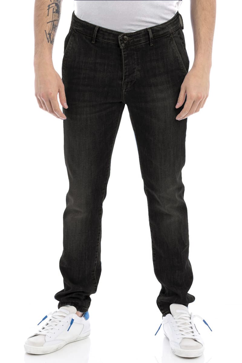Jeans tasca america - nero lavato - ZERO/CONSTRUCTION