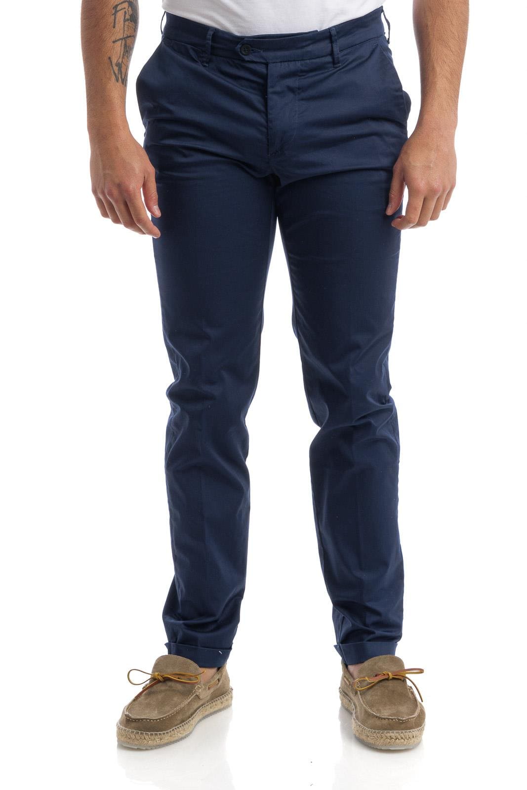 Pantaloni tasca america in cotone elasticizzato SLIM - blu- ZERO/CONSTRUCTION