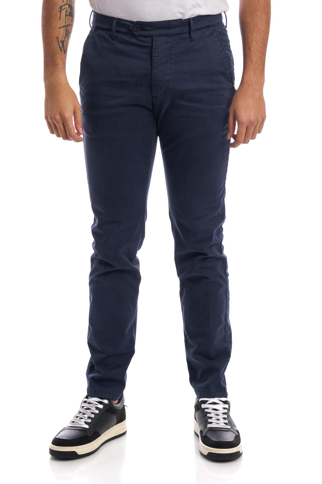Pantaloni tasca america in cotone elasticizzato SUPERSLIM - blu- ZERO/CONSTRUCTION
