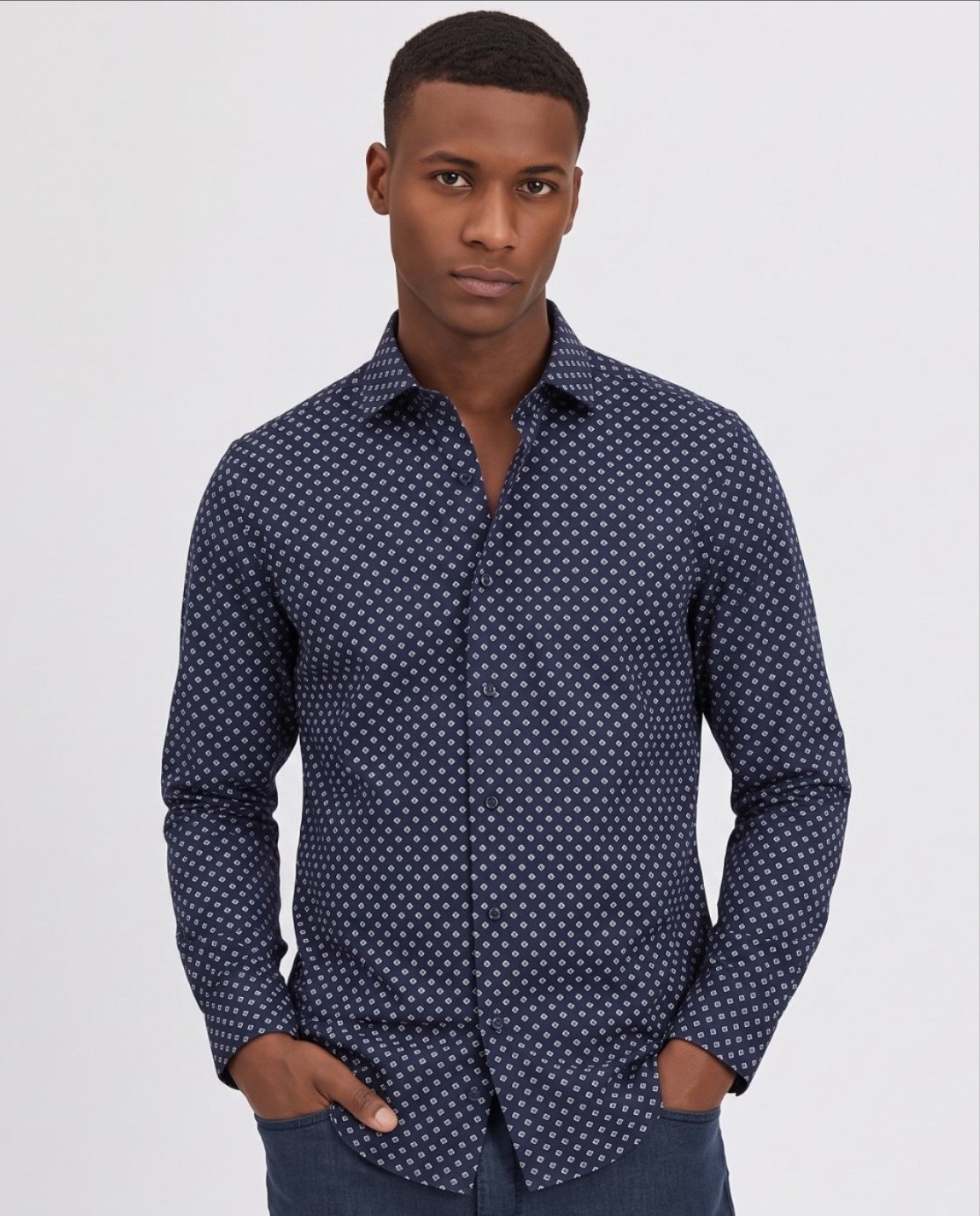 Camicia manica lunga cotone