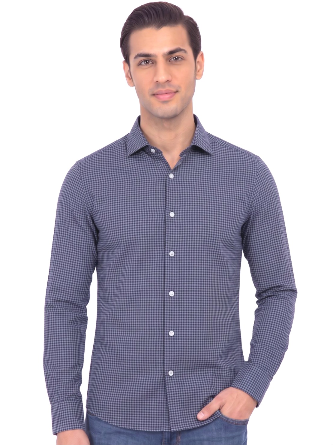 Camicia manica lunga in caldo cotone