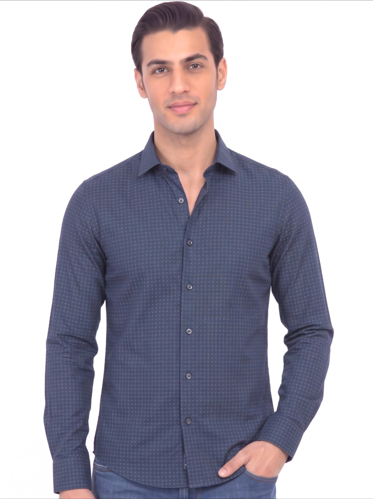 Camicia manica lunga cotone