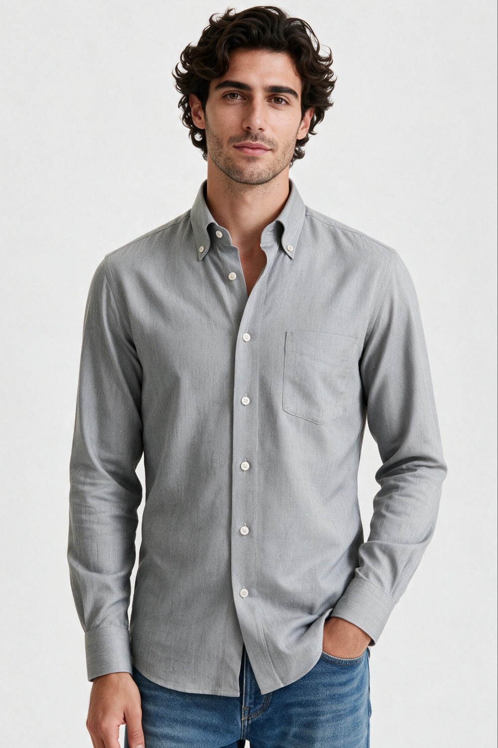 Camicia Manica Lunga in caldo cotone - Camiceria Sartoriale Milano