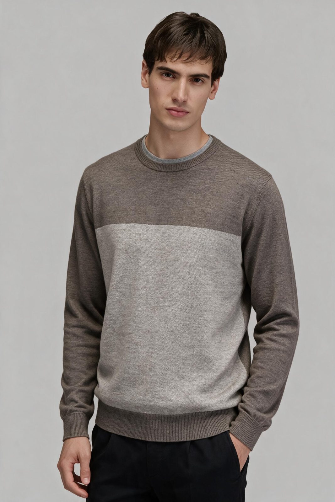 Maglia girocollo in lana