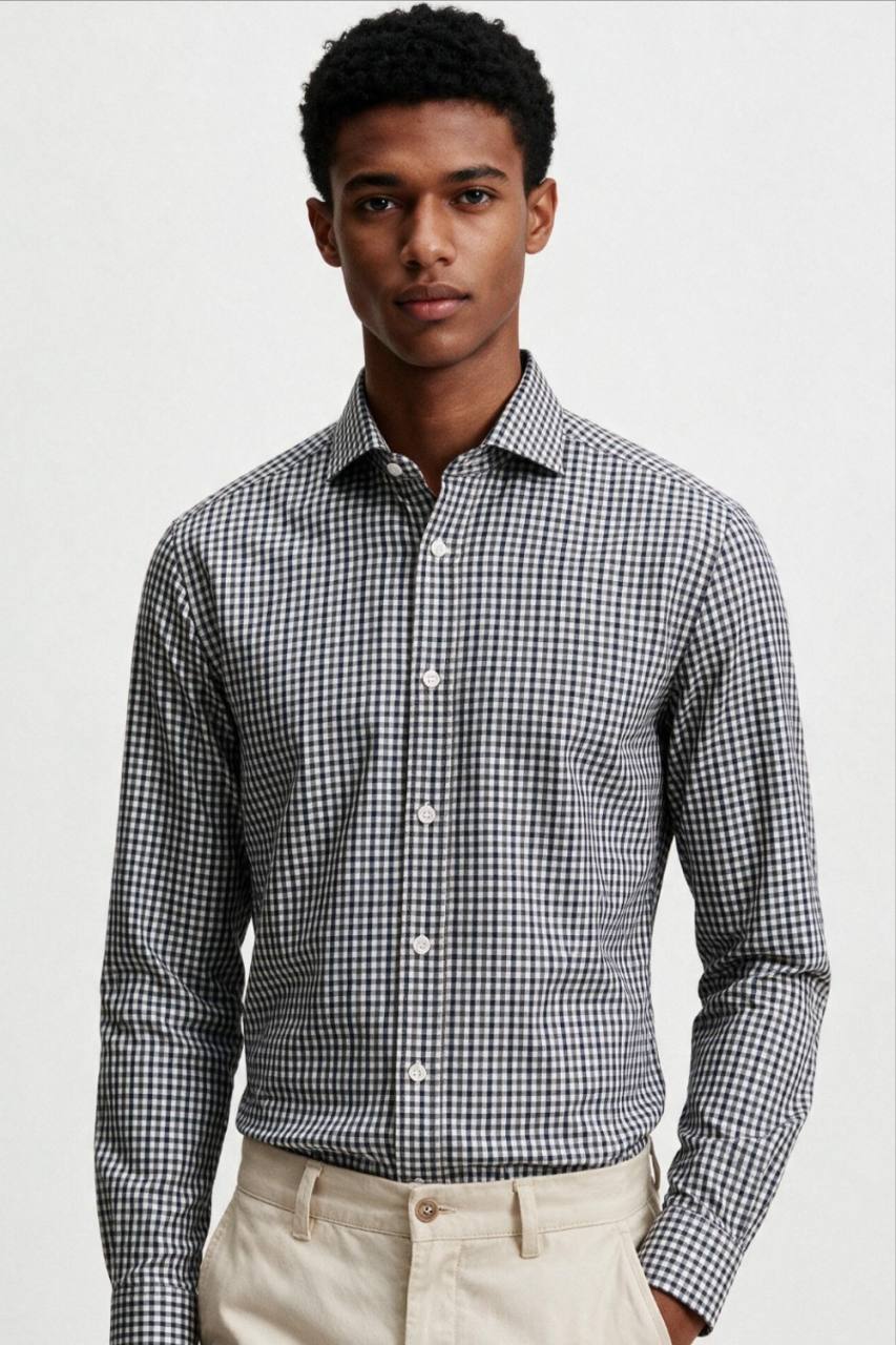Camicia Manica Lunga in caldo cotone - Oscar Valentino