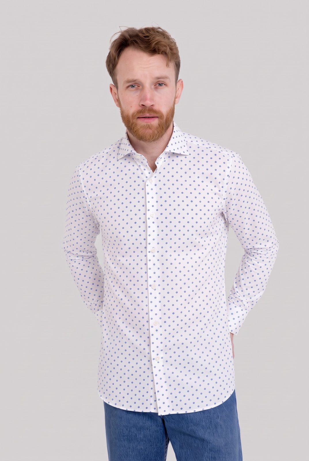 Camicia manica lunga cotone