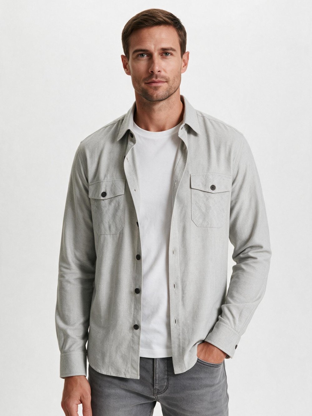 Camicia Manica Lunga in caldo cotone - Camiceria Sartoriale Milano