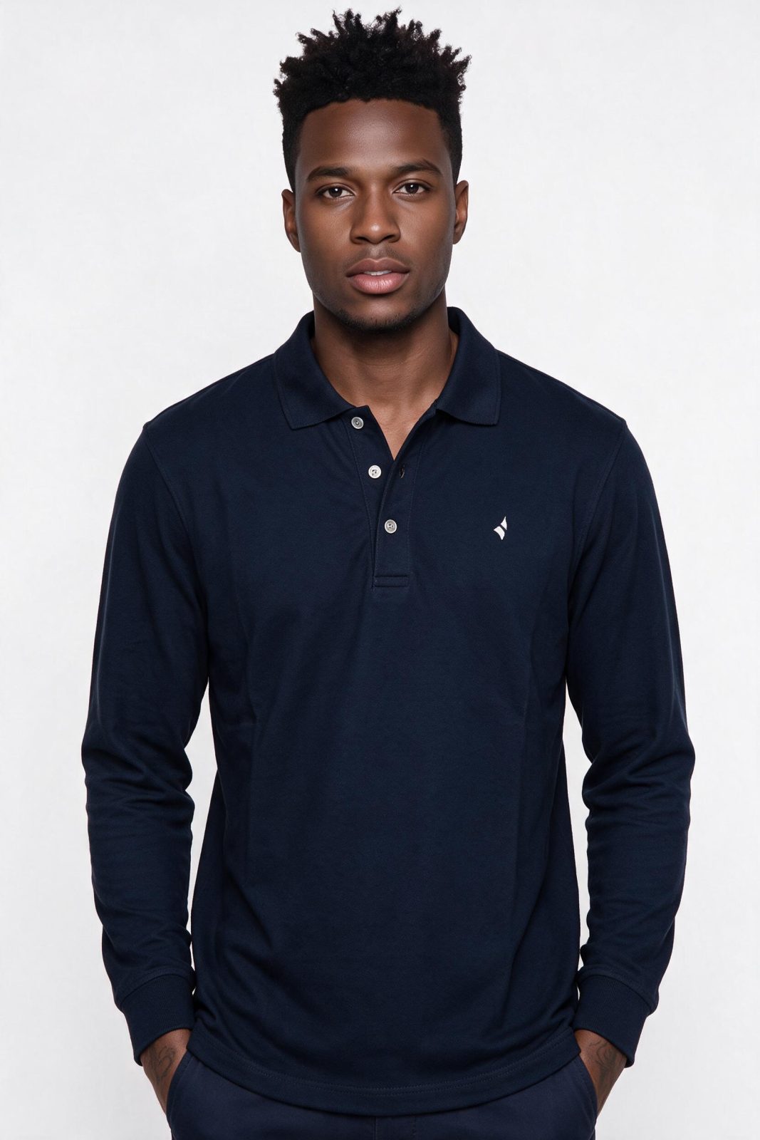 Polo manica lunga cotone piquet