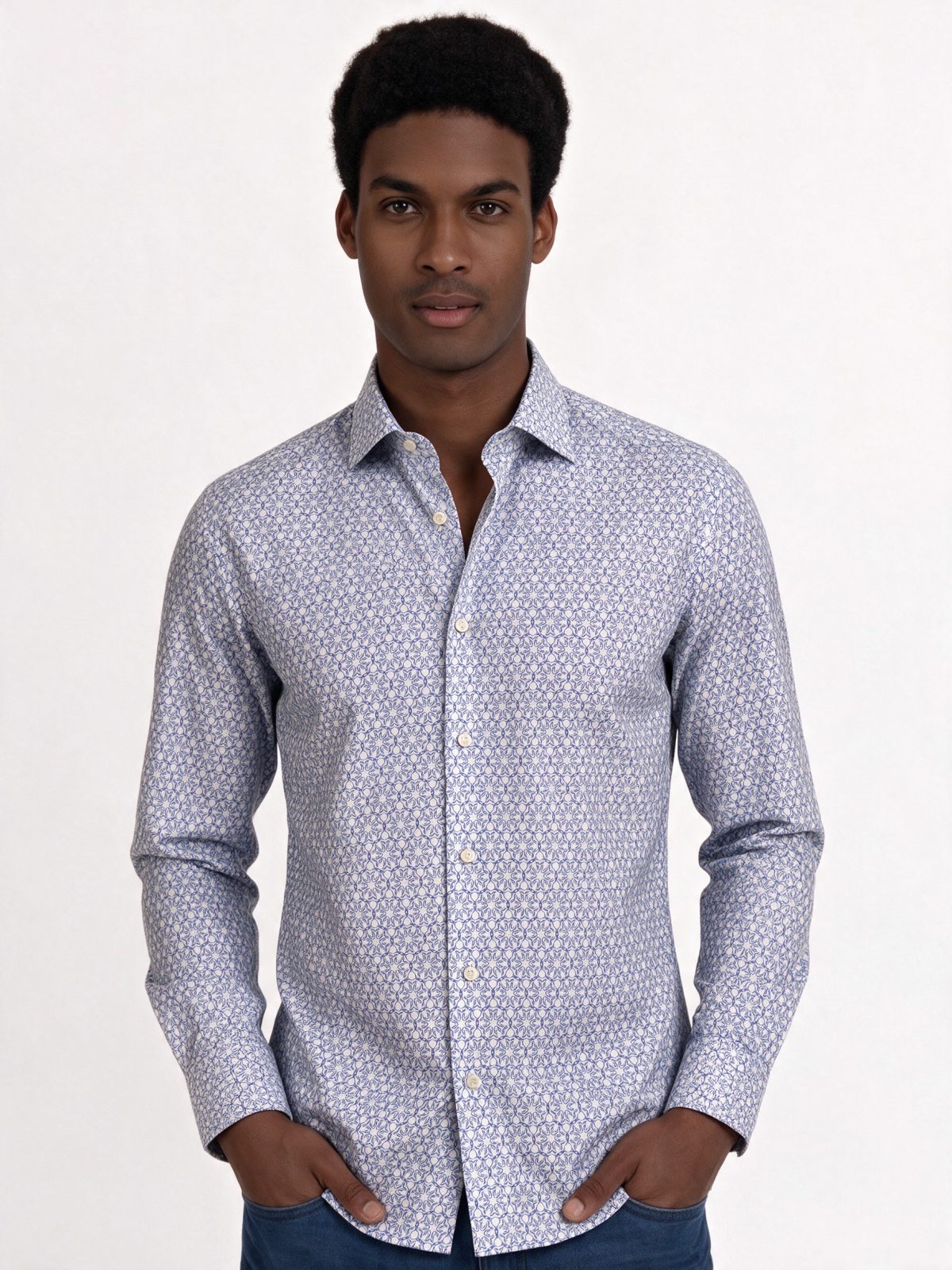 Camicia manica lunga cotone