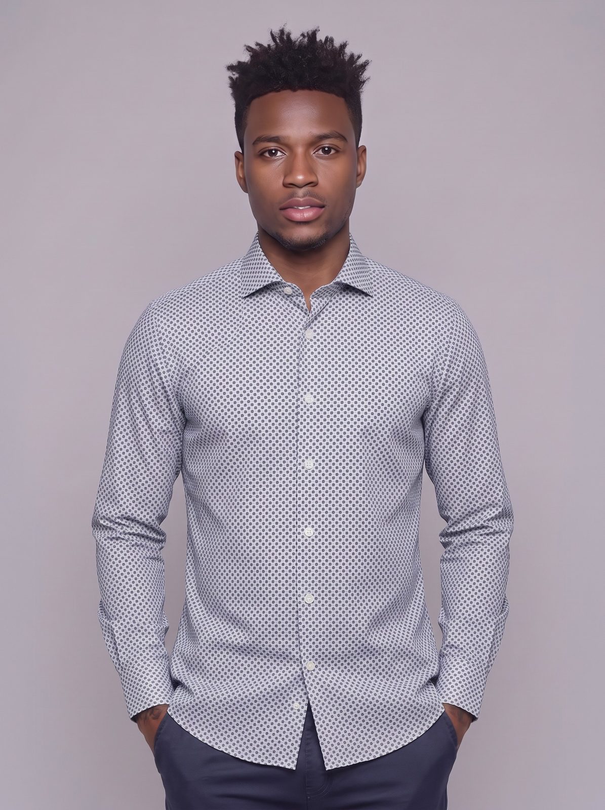 Camicia manica lunga cotone