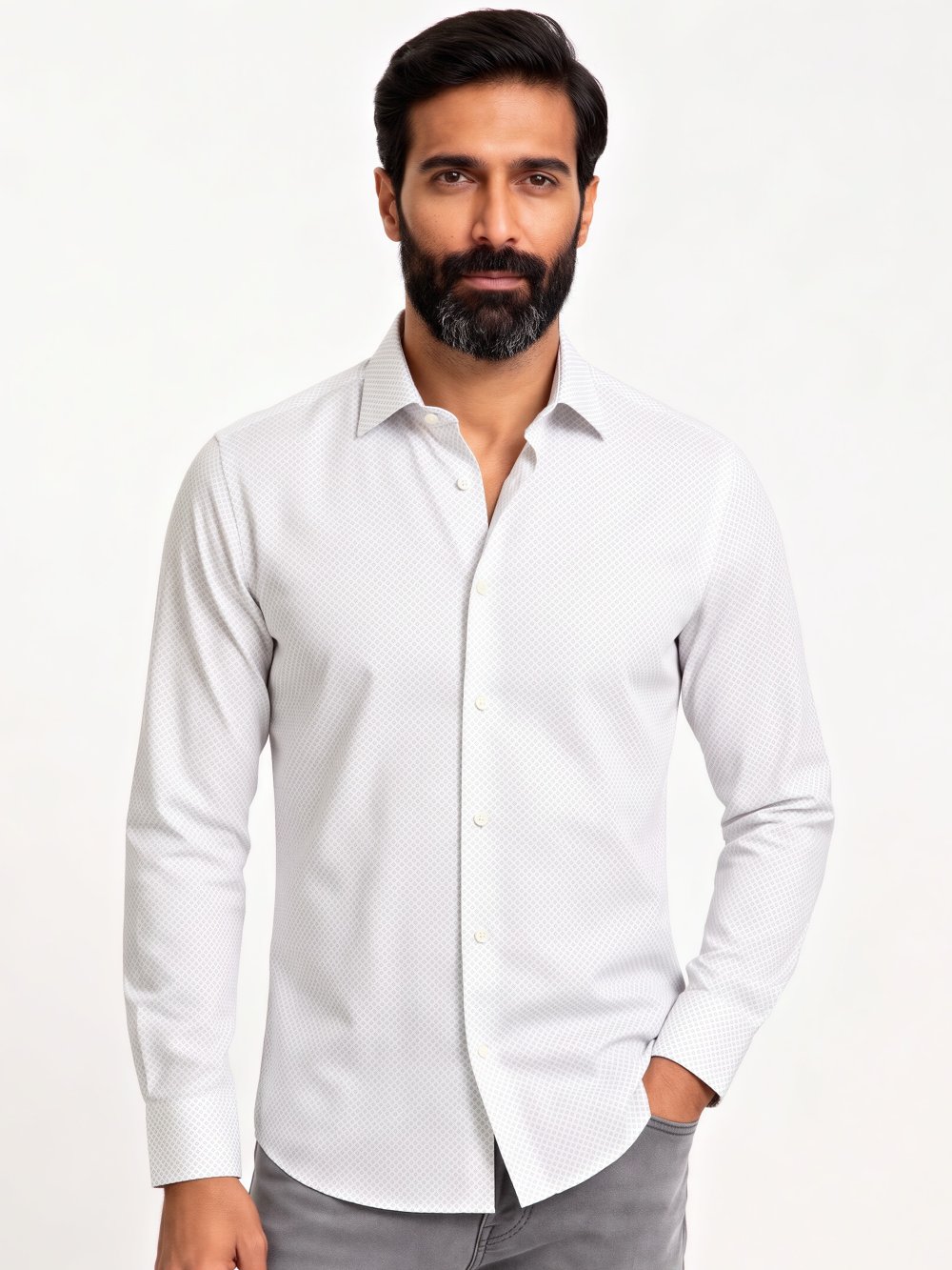 Camicia manica lunga cotone