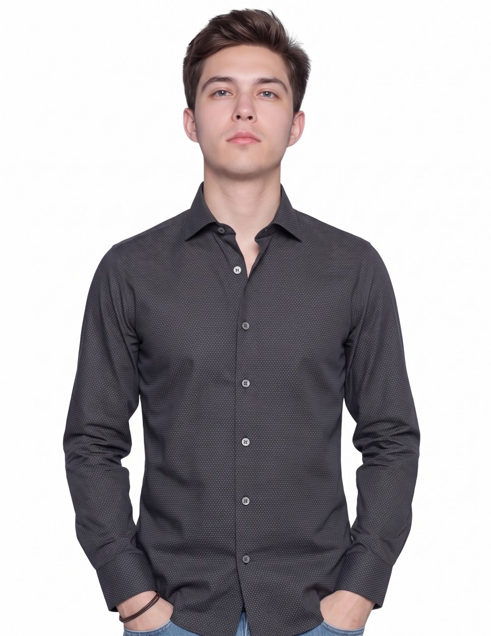 Camicia manica lunga cotone