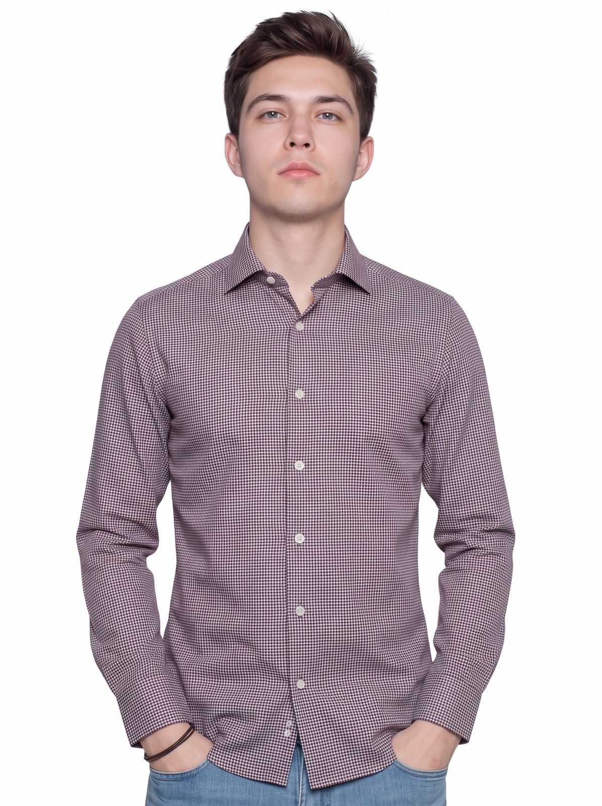 Camicia manica lunga in caldo cotone